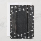 Invitation Rustic country barn wood string lights wedding (Dos)