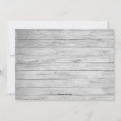 Invitation Rustic Country Bridal Purple Fête des mariées Vint (Dos)