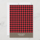 Invitation Rustic Country Buffalo Check Christmas Party (Dos)