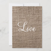 Invitation Rustic Country Burlap Twine Scroll Wedding Invite (Dos)