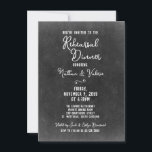 Invitation Rustic Country Chalkboard Dîner de répétition d'au<br><div class="desc">L'invitation parfaite à dîner de répétition de mariages campagnards rustiques pour la saison d'automne! Style tableau intégral à l'avant, bois rustique neutre à l'arrière. ・ Parcourez la collection de Mariages Harvest ci-dessous pour voir tous les produits de coordination dans ce thème de conception, y compris Save The Dates, cartes de...</div>