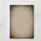 Invitation Rustic Country Check Rooster Kitchen Douche (Dos)