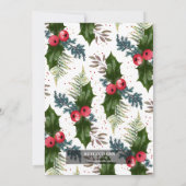 Invitation Rustic Country Christmas Twinkle Fête des lumières (Dos)