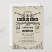 Invitation Rustic Country Cowboy Bottes Dîner De Répétition (Devant)