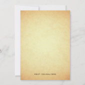 Invitation Rustic Country Floral Horseshoe fête d'anniversair (Dos)