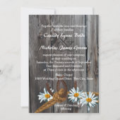 Invitation Rustic Country Grange Bois et marais (Devant)