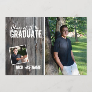 Invitation Rustic Country Grange Graduation