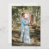 Invitation Rustic Country Grange Wood Photo Collage Mariage (Dos)