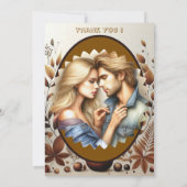 Invitation Rustic Country Grunge Brown Automne Citrouille Mar (Dos)