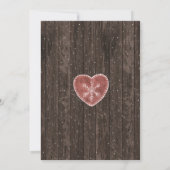 Invitation Rustic Country Heart Winter Engagement Party (Dos)