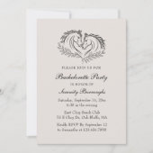 Invitation Rustic Country Horse Élégant Western Bachelorette (Devant)