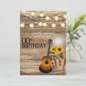 Invitation Rustic Country Party - 00e anniversaire (Debout devant)