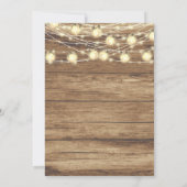 Invitation Rustic Country Party - 00e anniversaire (Dos)