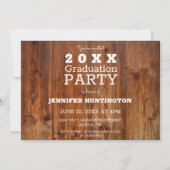 Invitation Rustic Country Photo 2025 Graduation Party (Dos)
