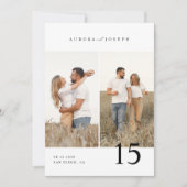 Invitation Rustic Country Script Boho Mariage photo (Devant)