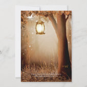 Invitation Rustic Country Tree String Lights Partie d'engagem (Dos)