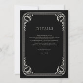 Invitation Rustic Country Western Mariage avec détails (Dos)