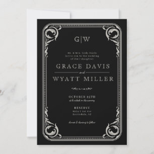 Invitation Rustic Country Western Mariage avec détails
