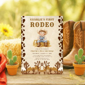 Invitation Rustic Cowboy Premier Rodéo 1er Anniversaire Invit