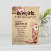 Invitation Rustic Cowgirl 30e anniversaire Nashville (Debout devant)
