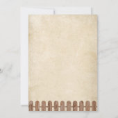 Invitation Rustic Cowgirl First Rodeo 1er Anniversaire Invita (Dos)