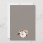 Invitation Rustic Daisy fête du 40e anniversaire (Dos)