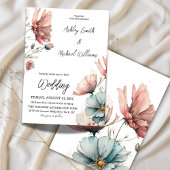 Invitation Rustic Daisy Fleur sauvage Floral Mariage