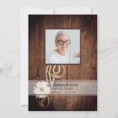 Invitation Rustic Daisy Horse Bit Western Death Anniversaire (Devant)