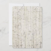 Invitation Rustic Deer Birch (Dos)