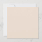 Invitation Rustic Earth Florals Carré Mariage (Dos)