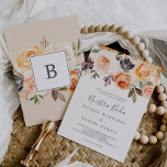 Invitation Rustic Earth Flores Espagnol Nuestra Boda<br><div class="desc">Cette invitation de boda nuestra de terre rustique fleurit espagnol est parfaite pour un mariage de automne. L'élégante décoration de tons de terre comprend des fleurs rustiques d'aquarelle en terre cuite,  en cuivre,  orange brûlé,  pêche,  rose roux et blanc crème avec style boho vintage.</div>