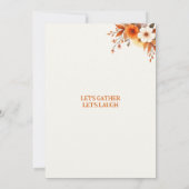 Invitation Rustic Elegant Floral  Thanksgiving Dinner (Dos)