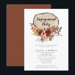 Invitation Rustic Engagement Party Automne Floral Bois Slice<br><div class="desc">Rustic Fête des mariées Fall Floral Wood Slice Invitation - Quelle belle façon d'invitation votre famille et vos amis pour célébrer votre fiançailles mariage. Rustique Douche nuptialeAutomne Floral Fiançailles Slice Part Invitation présente une tranche de bois rustique ornée de fleurs dans une magnifique palette de couleurs d'automne, complétée par la...</div>
