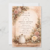 Invitation Rustic Espresso Bar Bridal Shower (Devant)