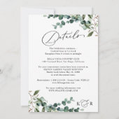 Invitation Rustic Eucalyptus Greenery All-in-One Wedding (Dos)