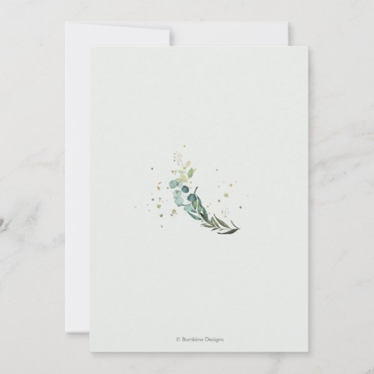 Invitation Rustic Eucalyptus Wreath Rehearsal Dinner (Dos)