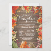 Invitation Rustic Fall Baby shower (Devant)
