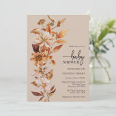 Invitation Rustic Fall Baby shower (Debout devant)