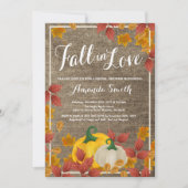 Invitation Rustic Fall Bridal Shower (Devant)