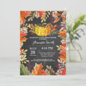 Invitation Rustic Fall Bridal Shower (Debout devant)