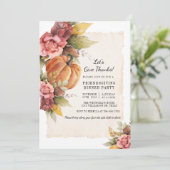 Invitation Rustic Fall Citrouille permet de rendre merci Frie (Debout devant)