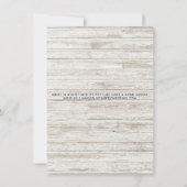 Invitation Rustic Fall Country Chaîne Lumières Fête des marié (Dos)