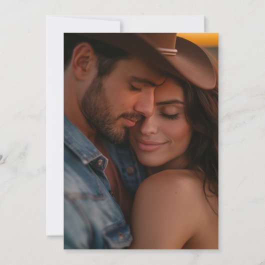 Invitation Rustic Fall Country Éclairage de la grange Mariage (Dos)