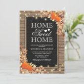 Invitation Rustic Fall House House Party (Debout devant)