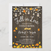 Invitation Rustic Fall In Love Couple's Shower (Devant)