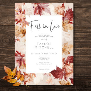 Invitation Rustic Fall In Love Fall Fête des mariées