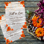 Invitation Rustic Fall In Love String Lumières Fête des marié