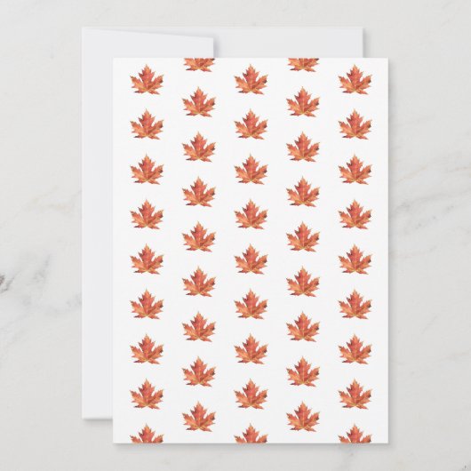 Invitation Rustic Fall Leaf Diner Party (Dos)