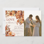 Invitation Rustic Fall Love In Bloom Bridal Shower Photo (Devant)
