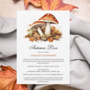 Invitation Rustic Fall ou Automne Couple Shoe